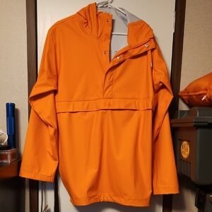 Helly Hansen Orange Raincoat Anorak Style
